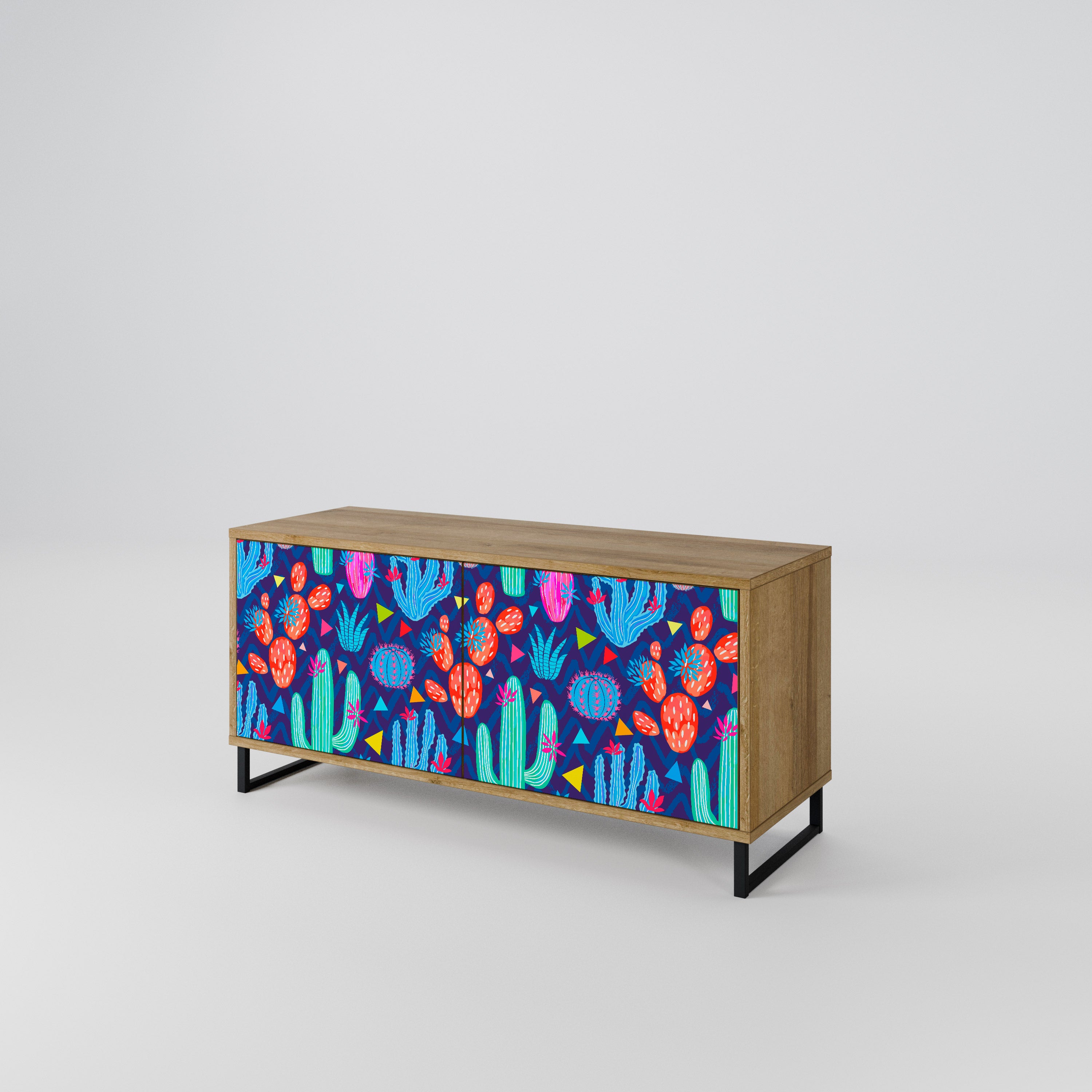 CACTUS VIBES Συμπαγές έπιπλο τηλεόρασης 2-θυρών