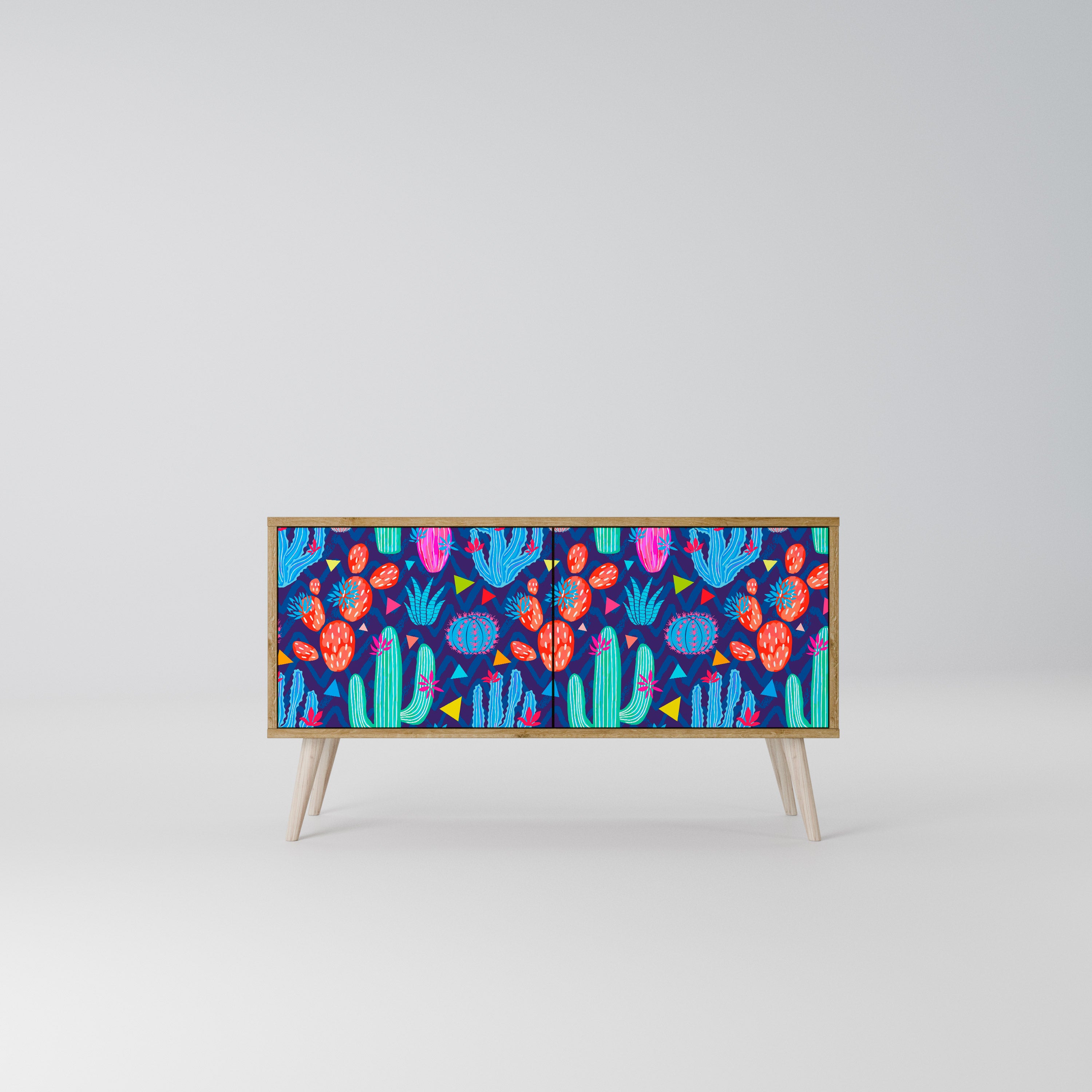 CACTUS VIBES Συμπαγές έπιπλο τηλεόρασης 2-θυρών