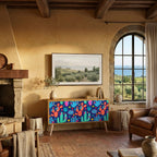 CACTUS VIBES Συμπαγές έπιπλο τηλεόρασης 2-θυρών