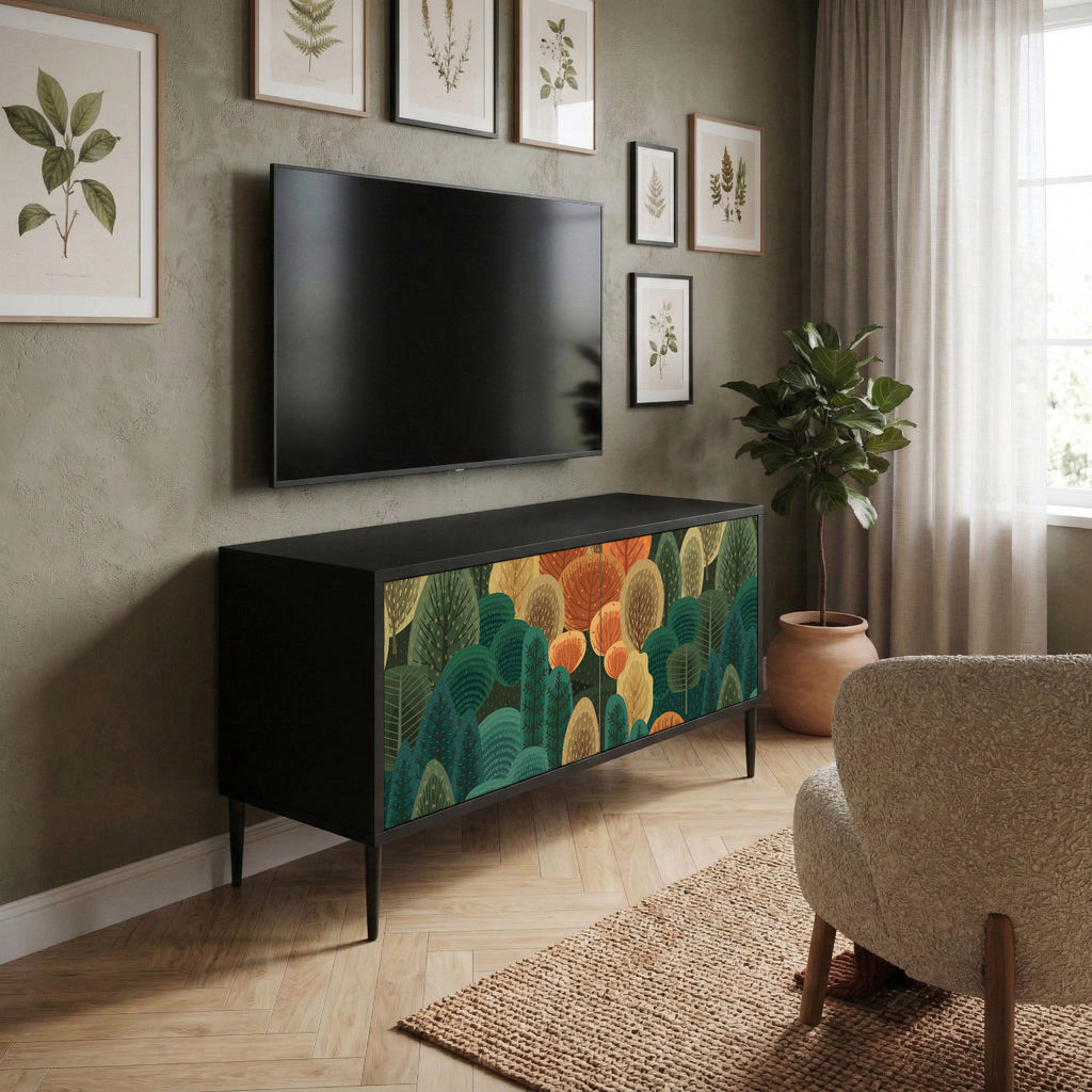 AUTUMN KALEIDOSCOPE Compact 2-Door TV Cabinet