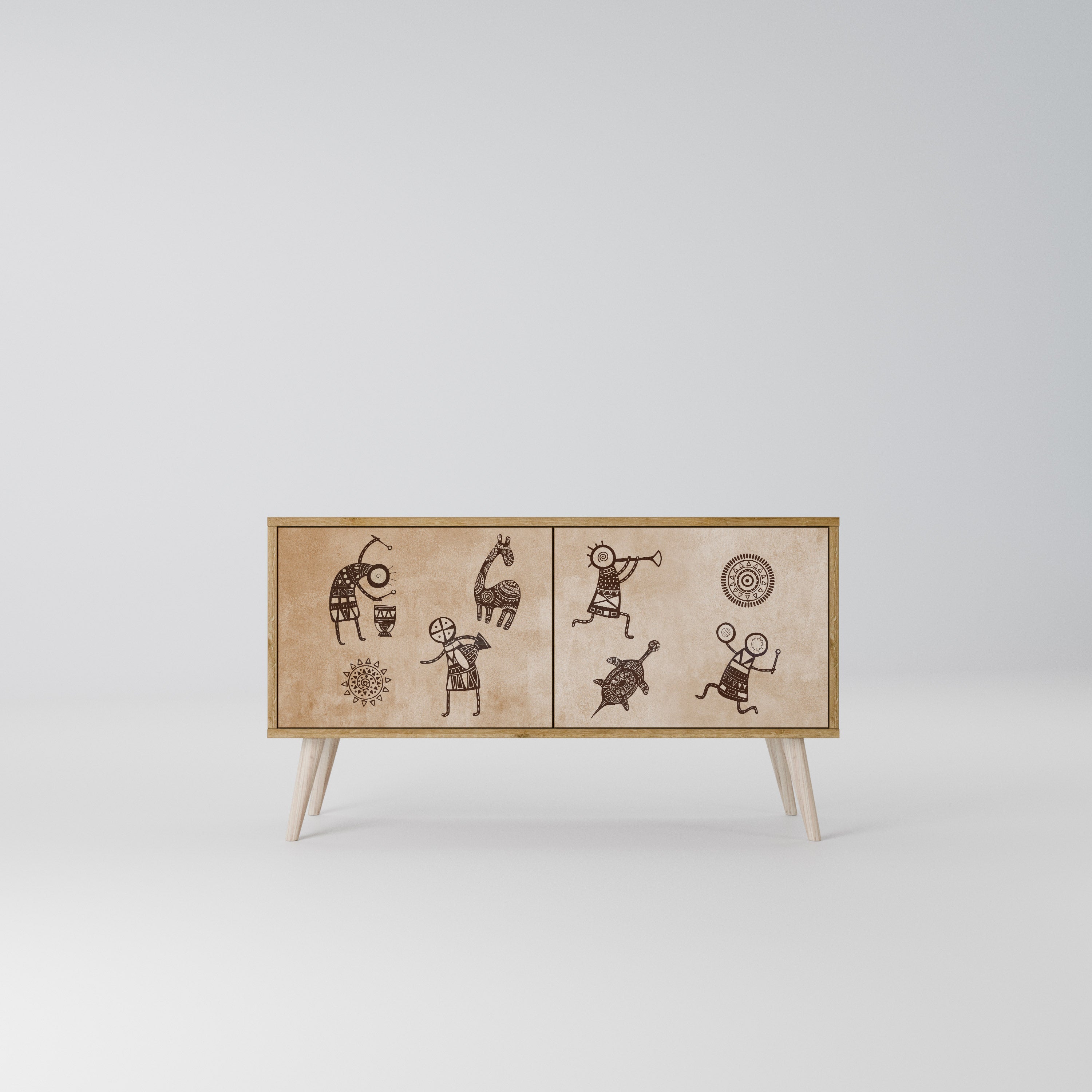 AFRICAN STYLE Συμπαγές έπιπλο τηλεόρασης 2-θυρών