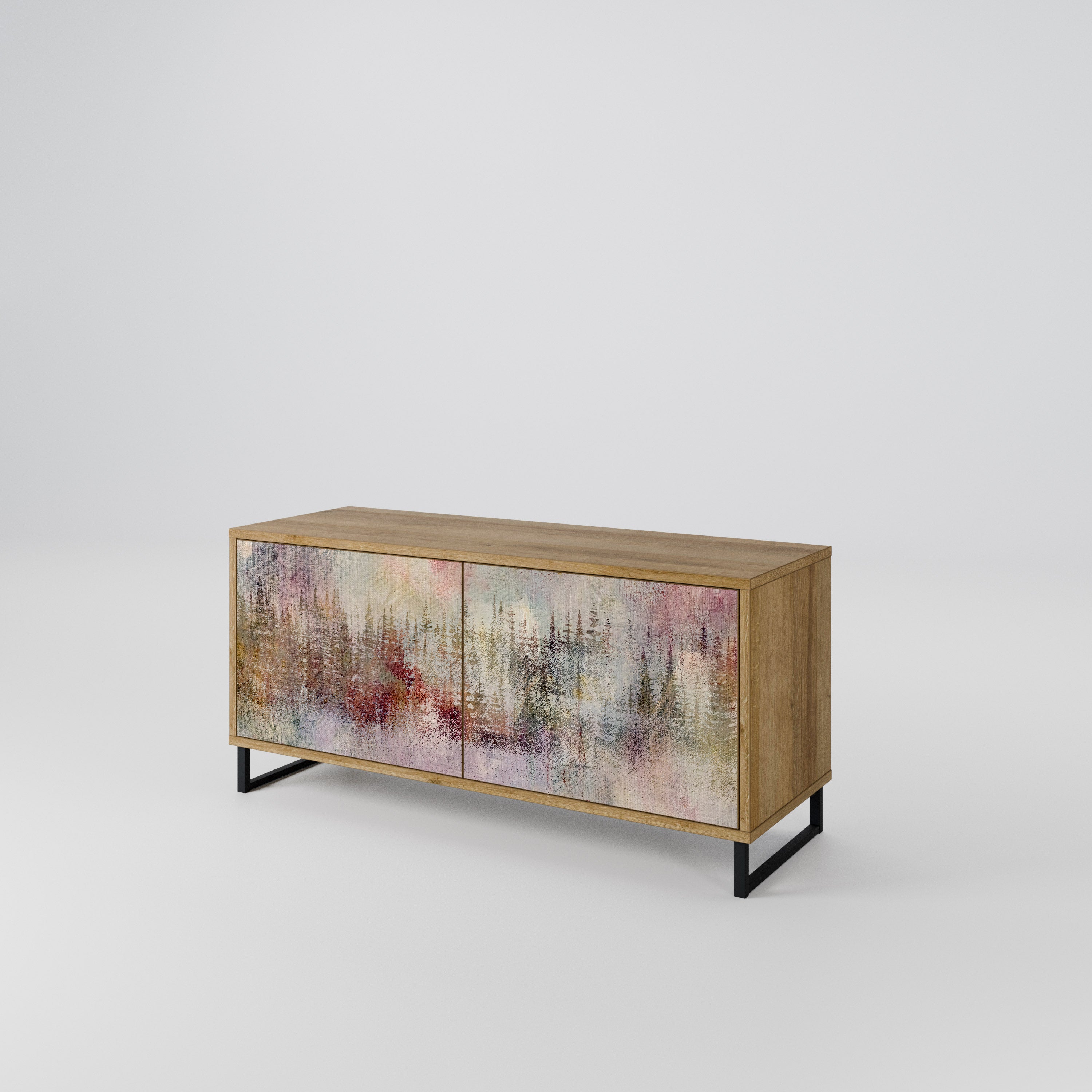 VEILED SUMMIT Συμπαγές έπιπλο τηλεόρασης 2-θυρών