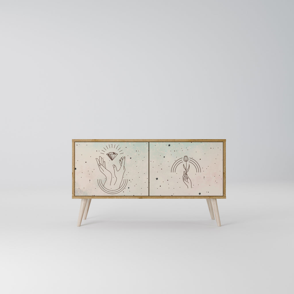 DELICATE BEAUTY Συμπαγές έπιπλο τηλεόρασης 2-θυρών