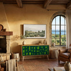 DESERT GREEN Compact 2-Door TV Cabinet