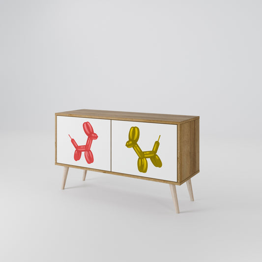 CHILDHOOD MEMORY Compact 2-Door TV Cabinet