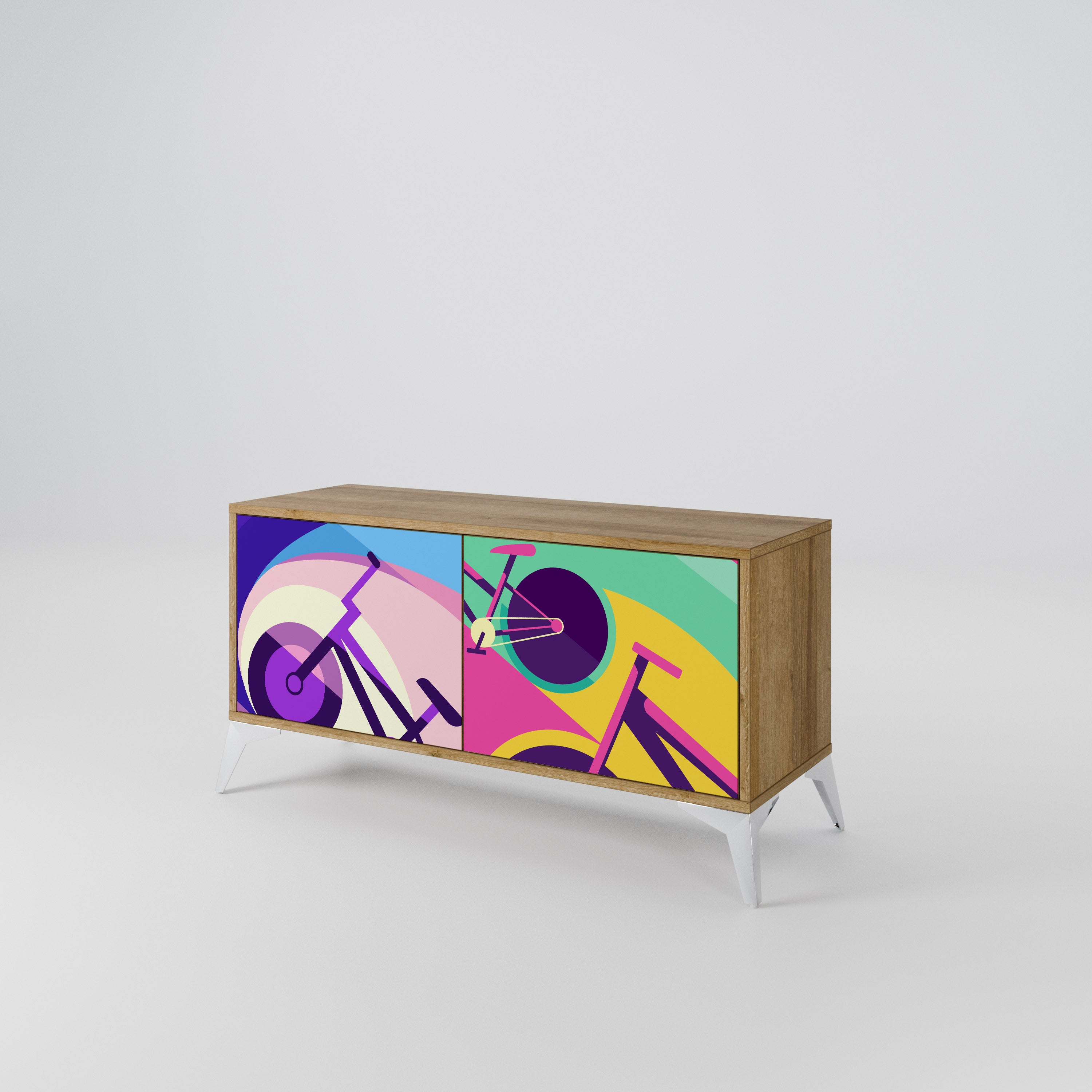 BIKE DREAMS Συμπαγές έπιπλο τηλεόρασης 2-θυρών