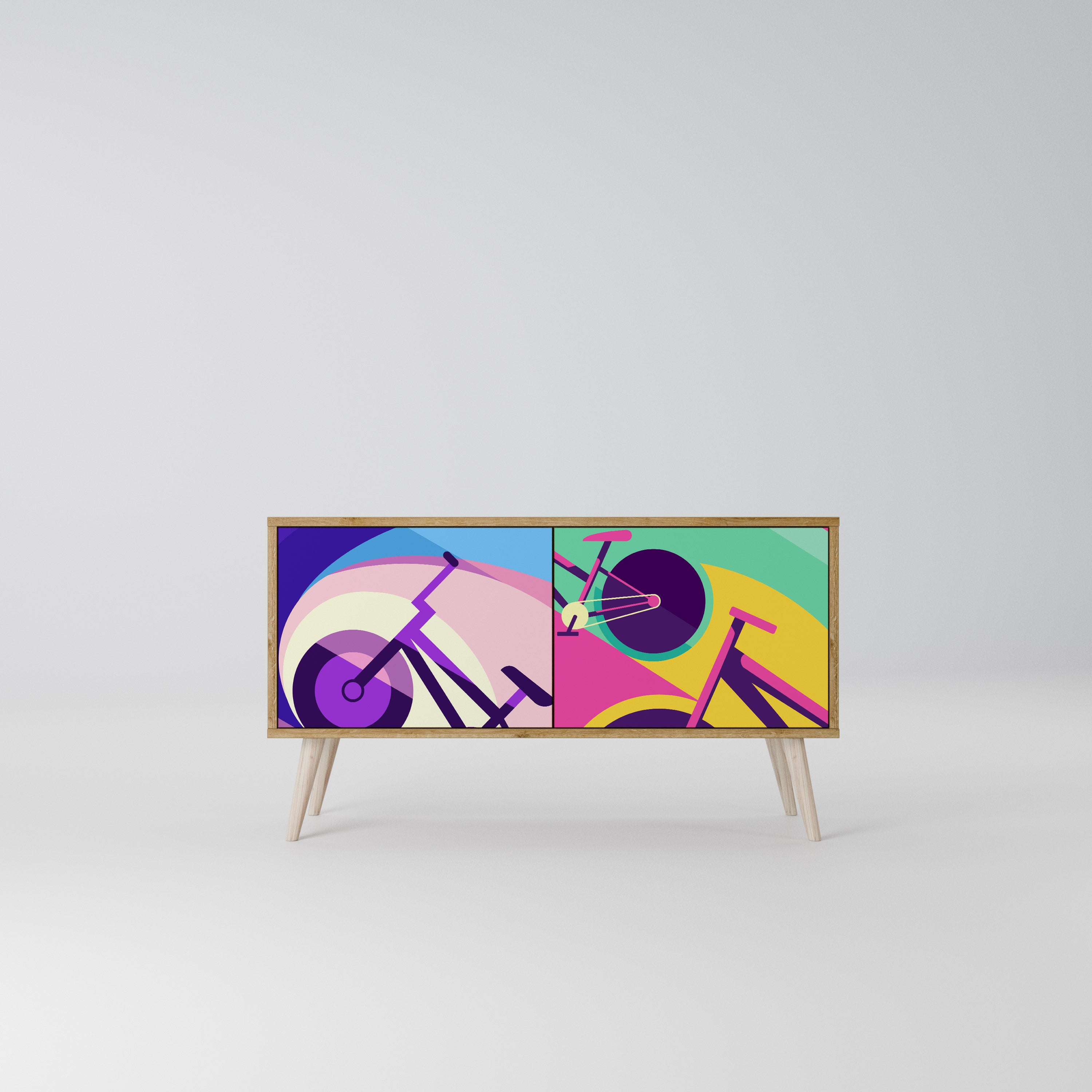 BIKE DREAMS Συμπαγές έπιπλο τηλεόρασης 2-θυρών