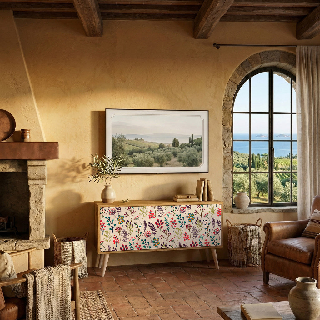 AUTUMN SUNDRIES Compact 2-Door TV Cabinet