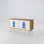 POLISH FOLK ART Συμπαγές έπιπλο τηλεόρασης 2-θυρών