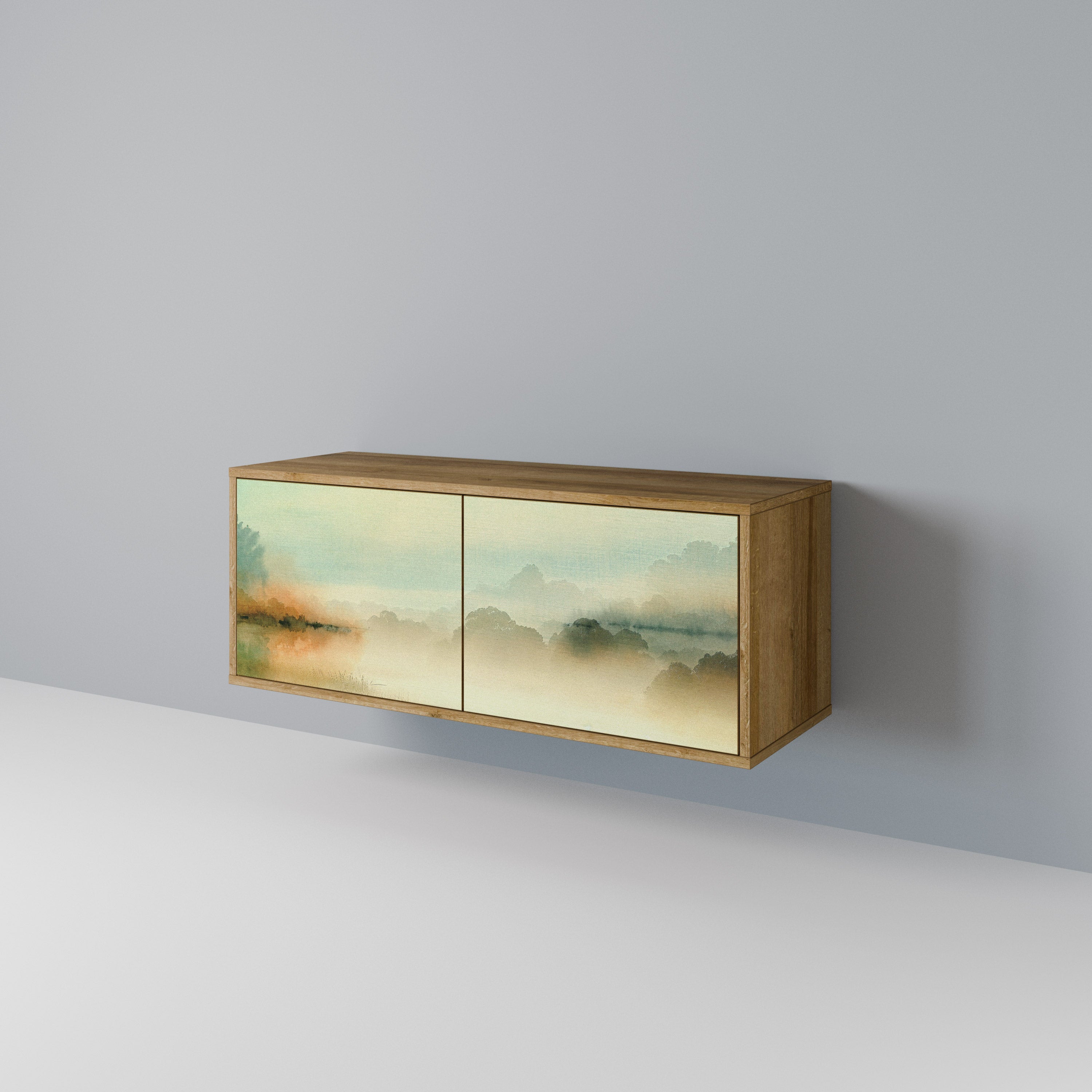 MORNING BY THE LAKE Συμπαγές έπιπλο τηλεόρασης 2-θυρών