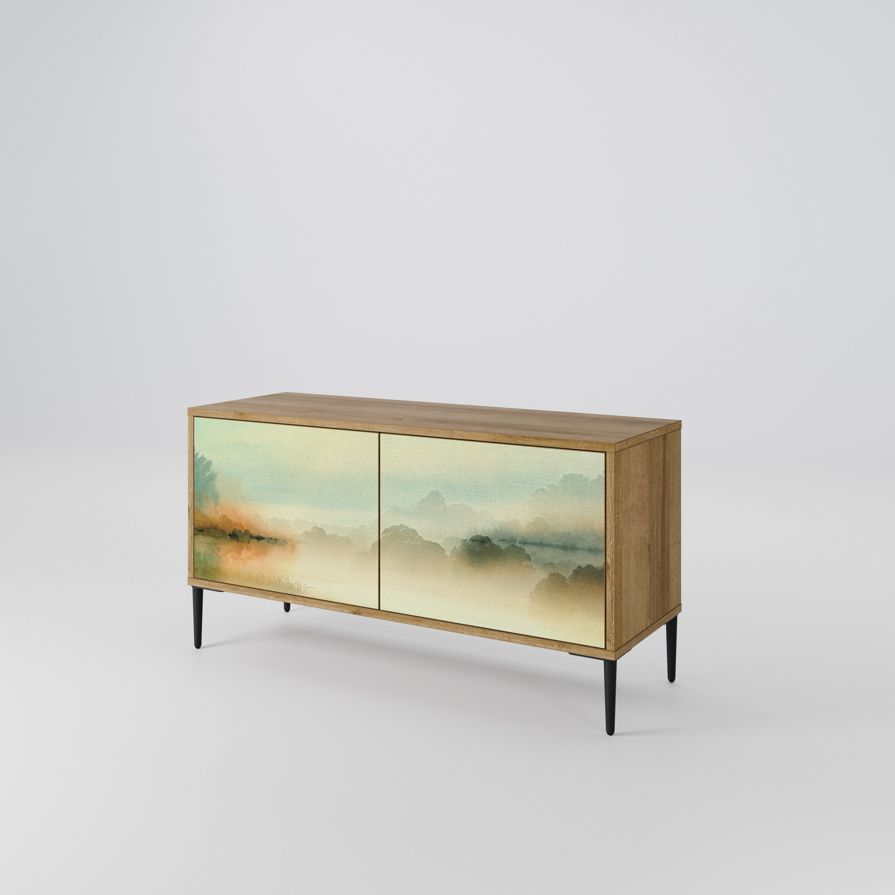 MORNING BY THE LAKE Συμπαγές έπιπλο τηλεόρασης 2-θυρών