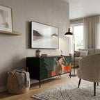 TROPICAL COMPOSITION Συμπαγές έπιπλο τηλεόρασης 2-θυρών