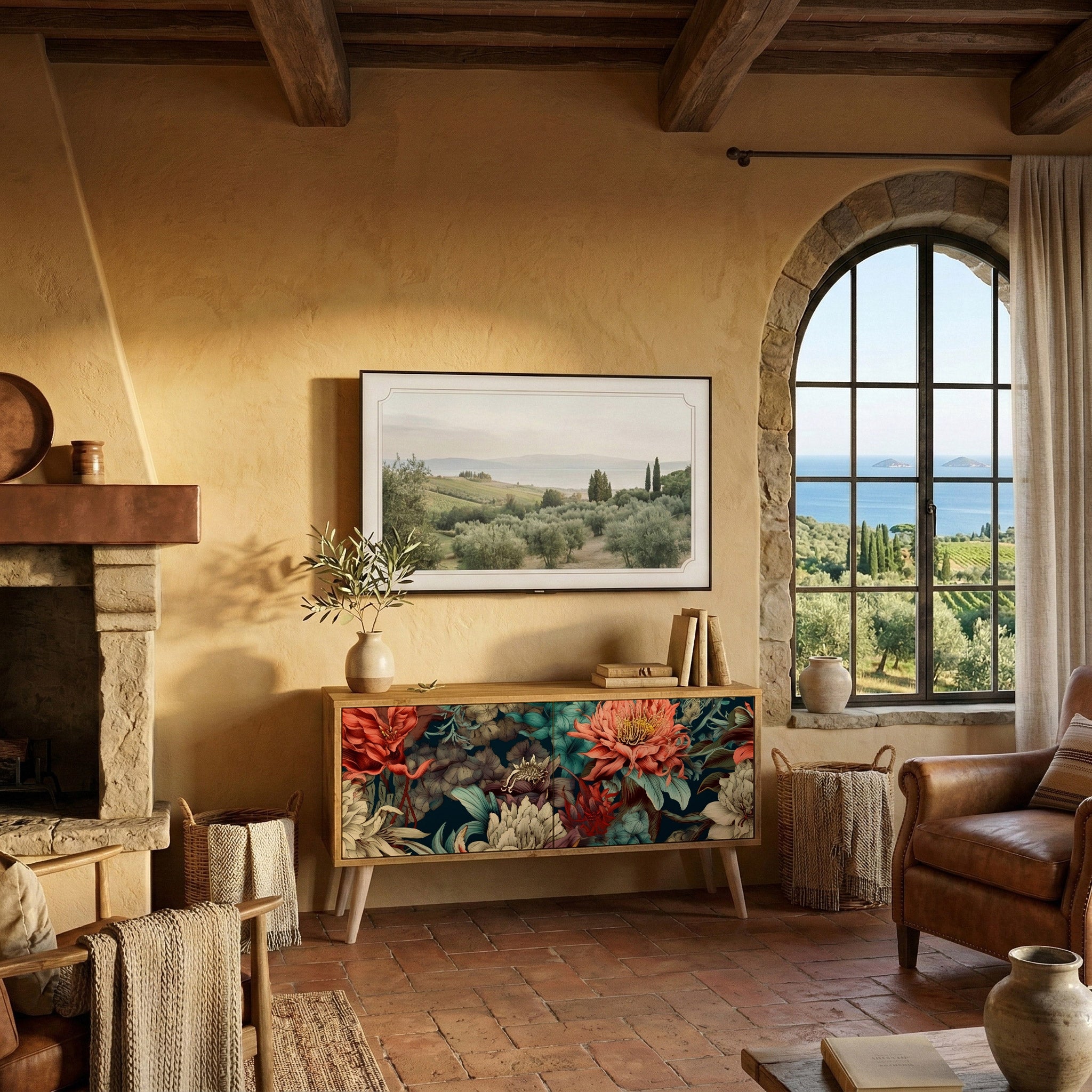 SPROUTING GRACE Συμπαγές έπιπλο τηλεόρασης 2-θυρών