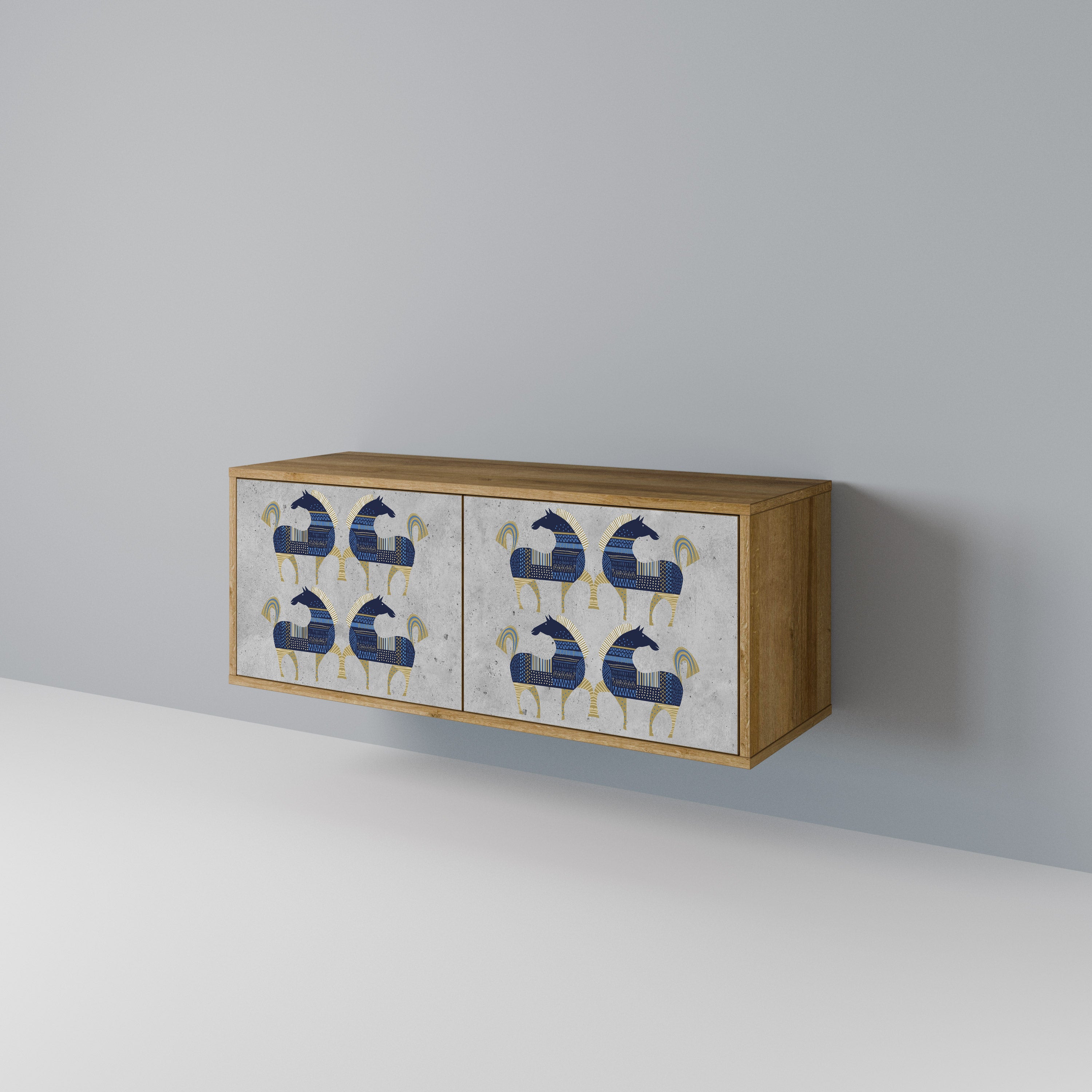 MAJESTIC STEED Συμπαγές έπιπλο τηλεόρασης 2-θυρών