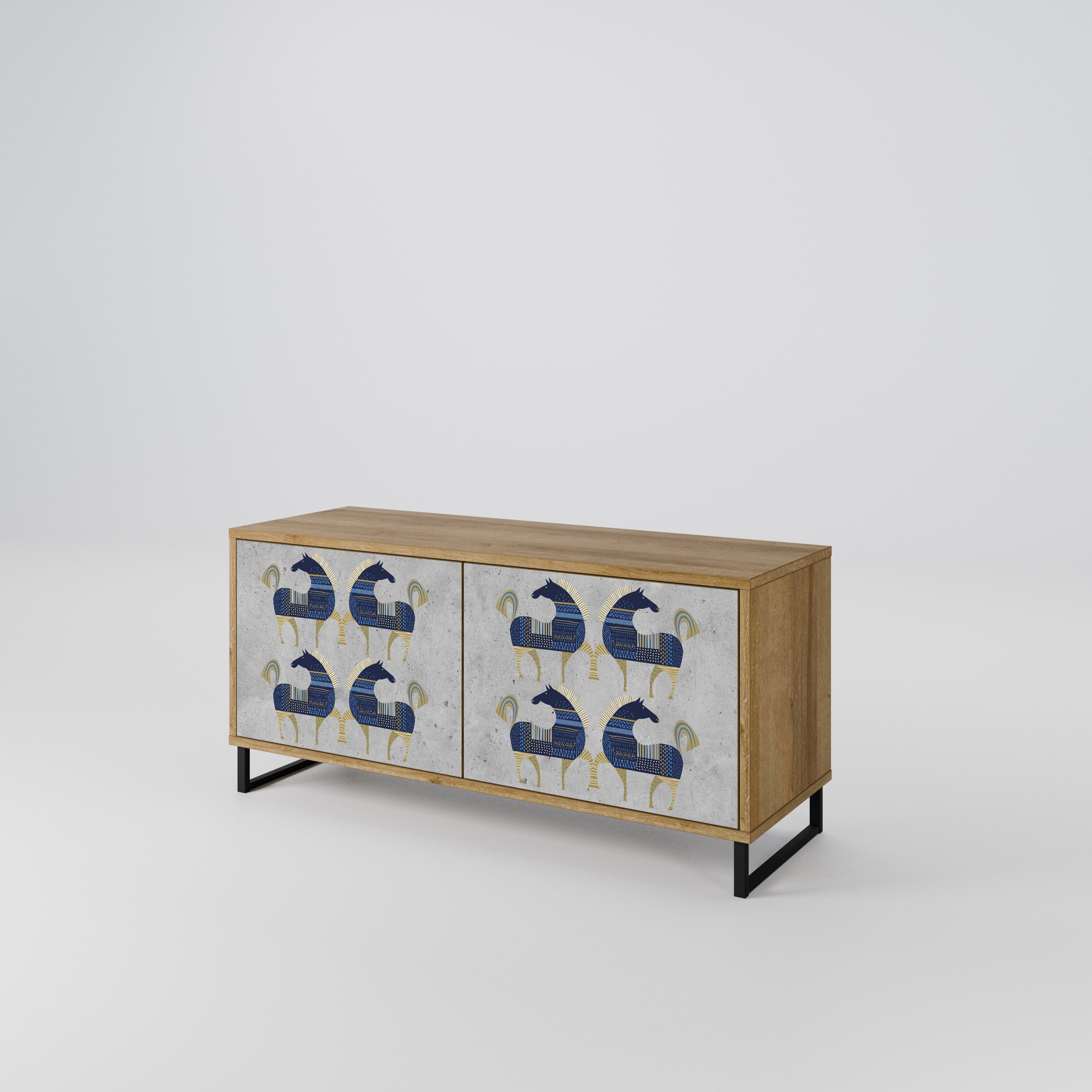 MAJESTIC STEED Συμπαγές έπιπλο τηλεόρασης 2-θυρών