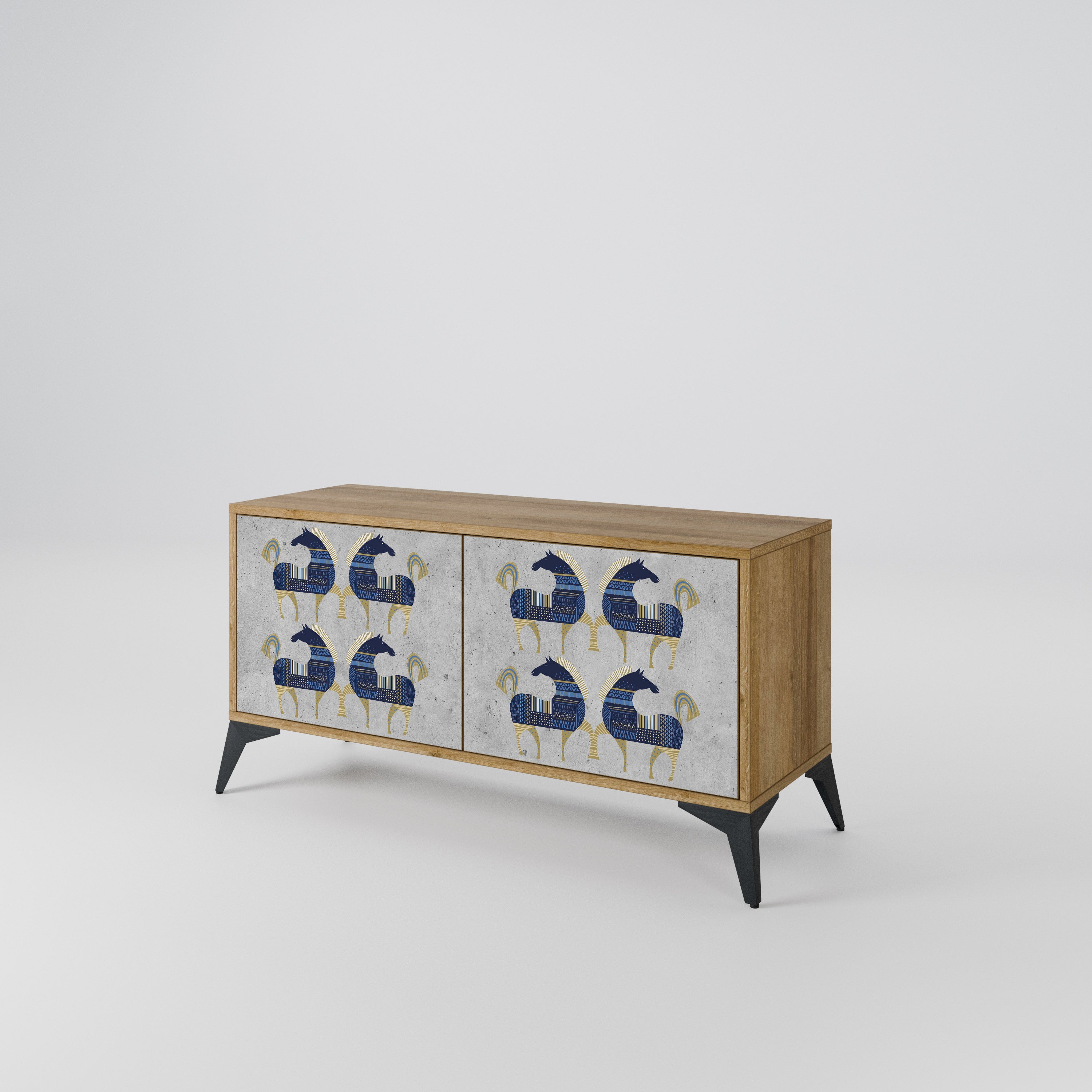 MAJESTIC STEED Συμπαγές έπιπλο τηλεόρασης 2-θυρών