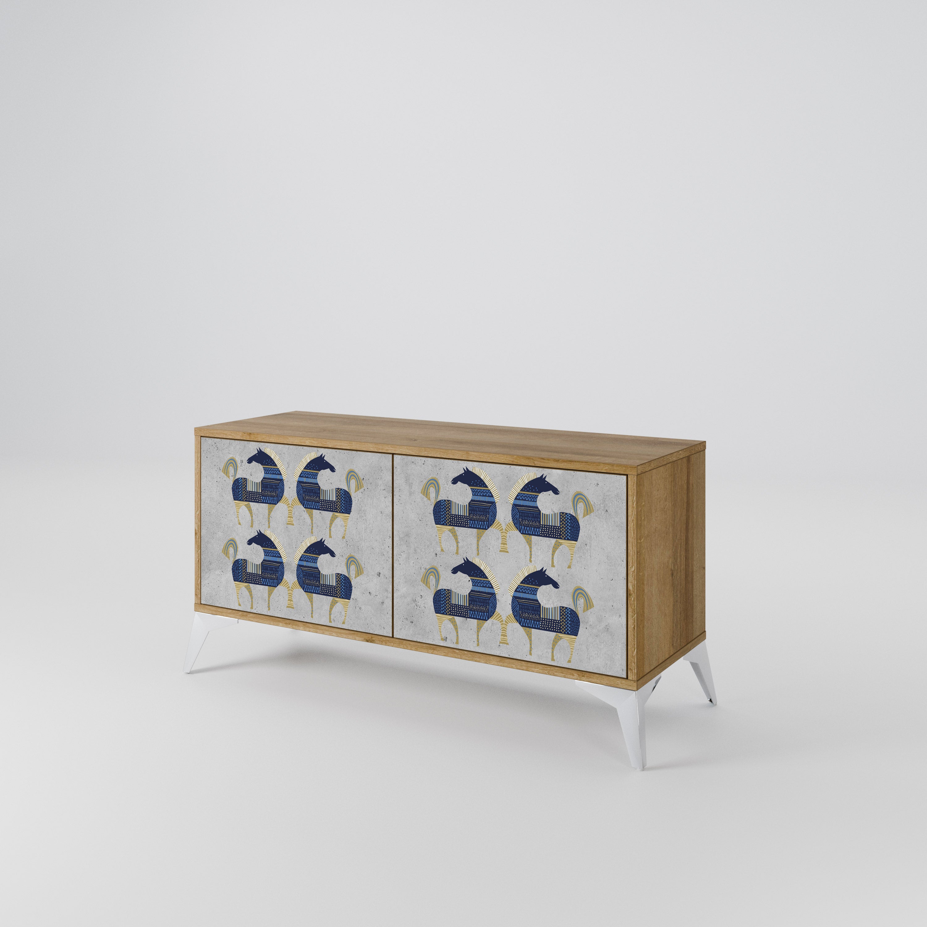 MAJESTIC STEED Συμπαγές έπιπλο τηλεόρασης 2-θυρών