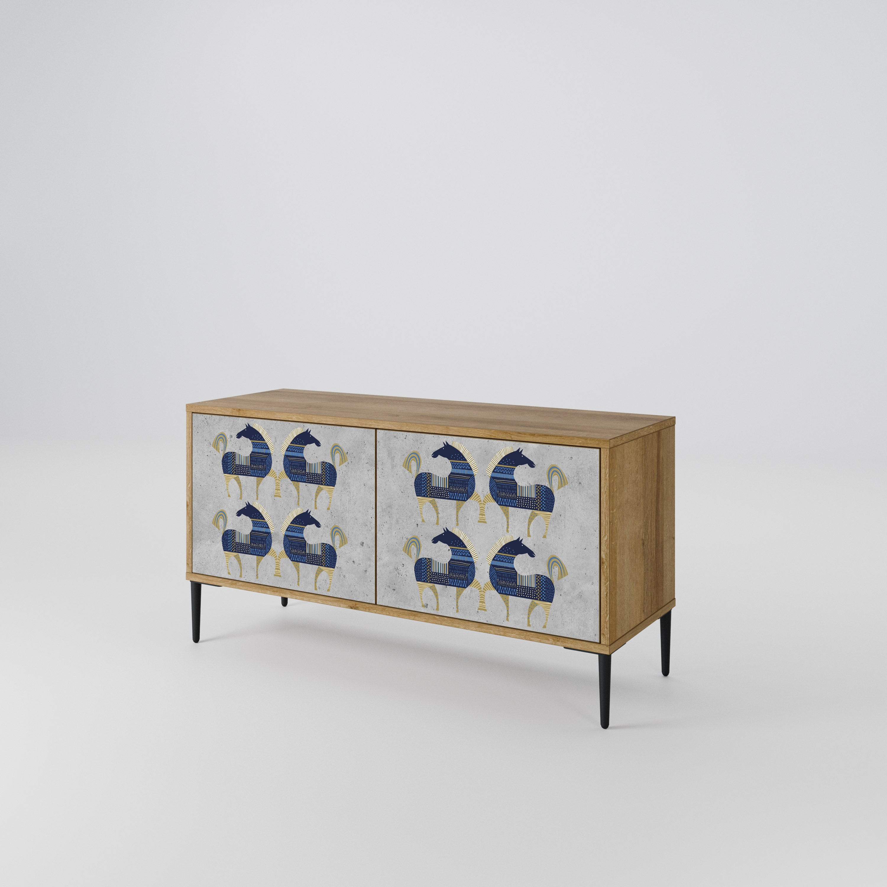 MAJESTIC STEED Συμπαγές έπιπλο τηλεόρασης 2-θυρών