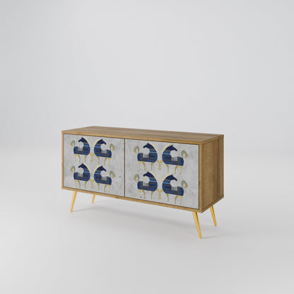 MAJESTIC STEED Compact 2-Door TV Cabinet