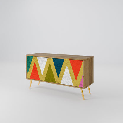 COLORFUL TRIANGLES Συμπαγές έπιπλο τηλεόρασης 2-θυρών
