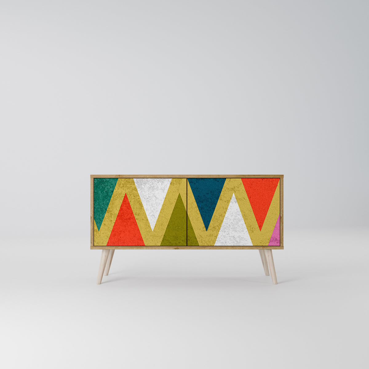 COLORFUL TRIANGLES Συμπαγές έπιπλο τηλεόρασης 2-θυρών