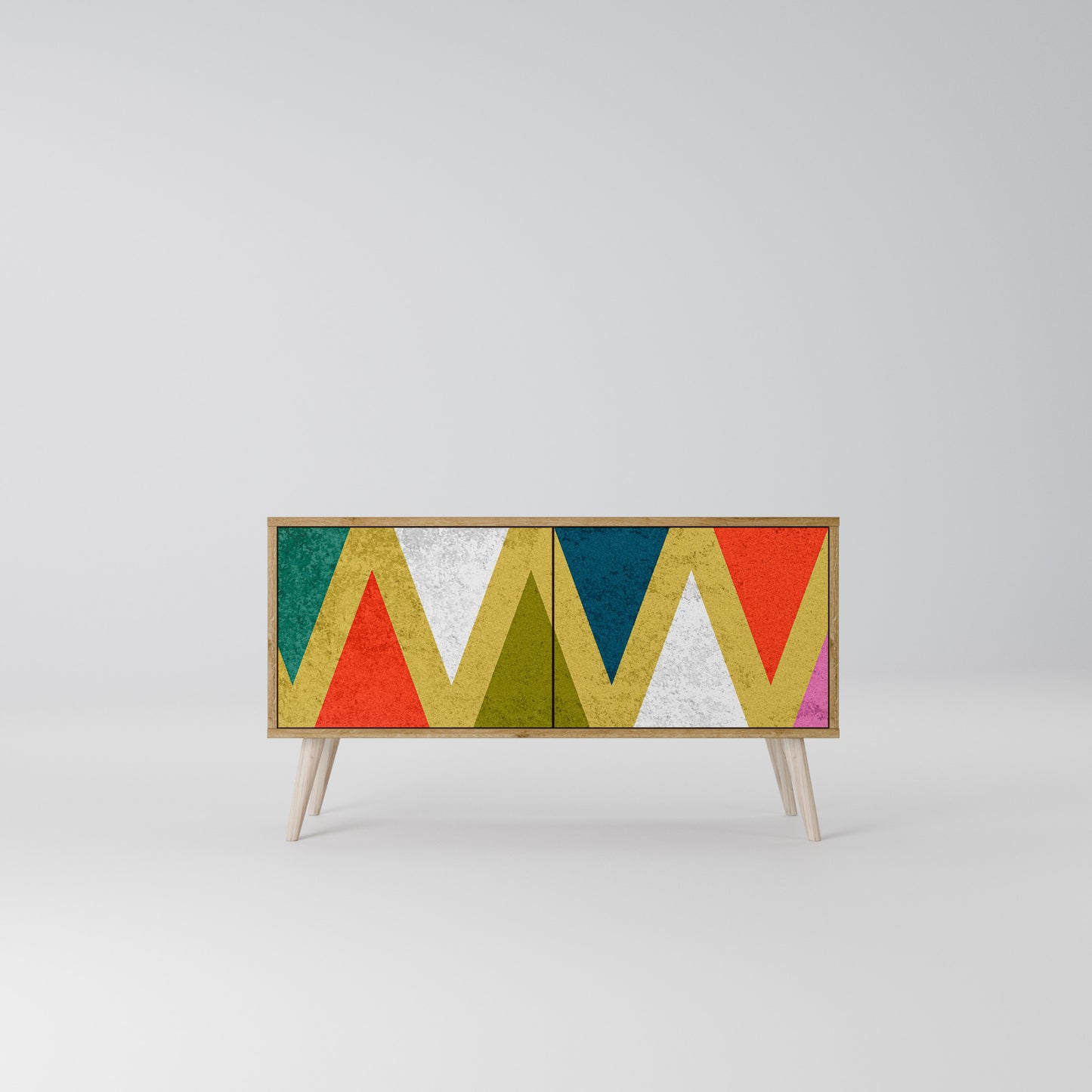 COLORFUL TRIANGLES Συμπαγές έπιπλο τηλεόρασης 2-θυρών