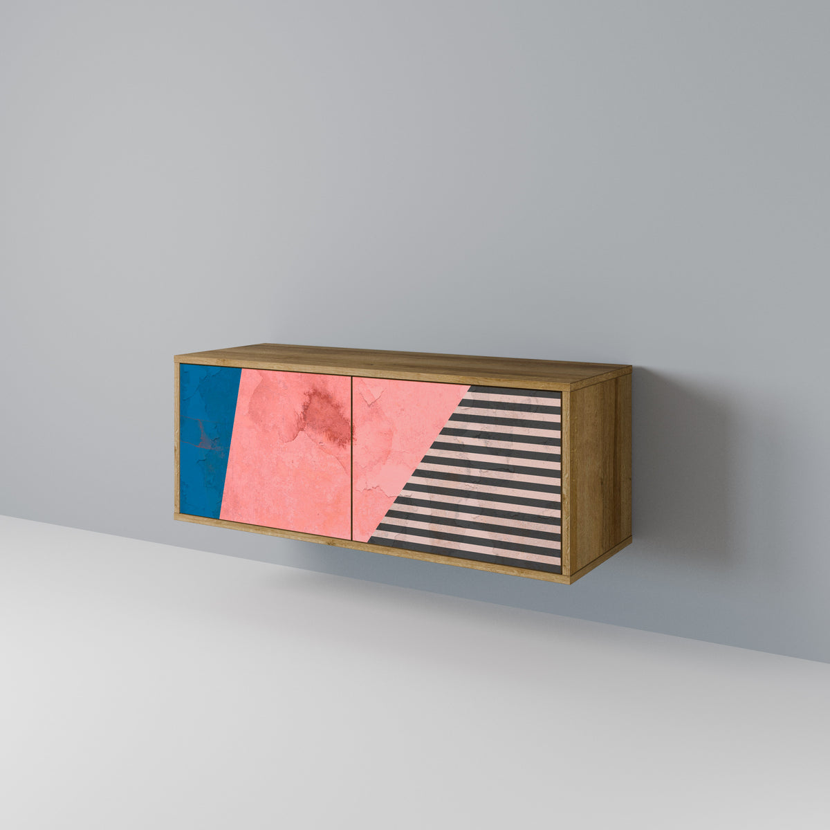 GLAMOROUS STRIPE Συμπαγές έπιπλο τηλεόρασης 2-θυρών