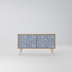 GRAPHITE RAIN Compact 2-Door TV Cabinet