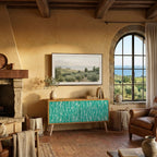 TURQUOISE RAIN Συμπαγές έπιπλο τηλεόρασης 2-θυρών