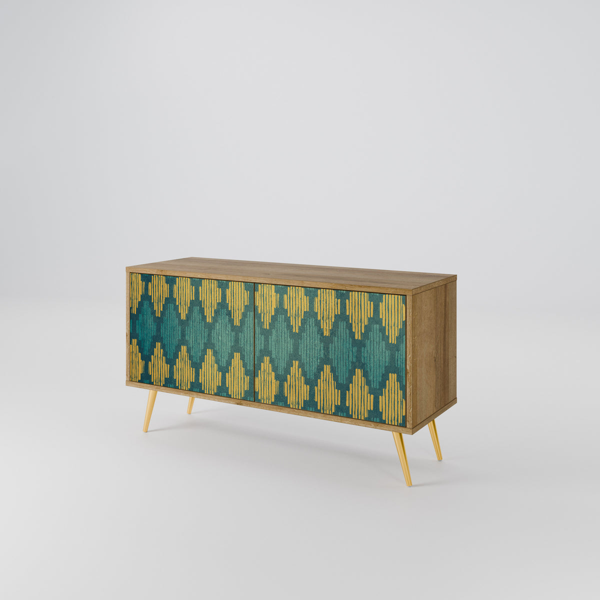 POLYGONS Compact 2-Door TV Cabinet