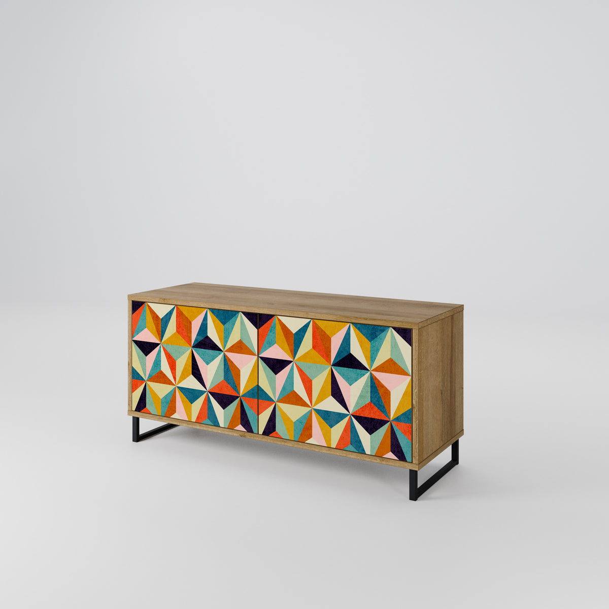 TESSELATE TREASURES Compact 2-Door TV Cabinet