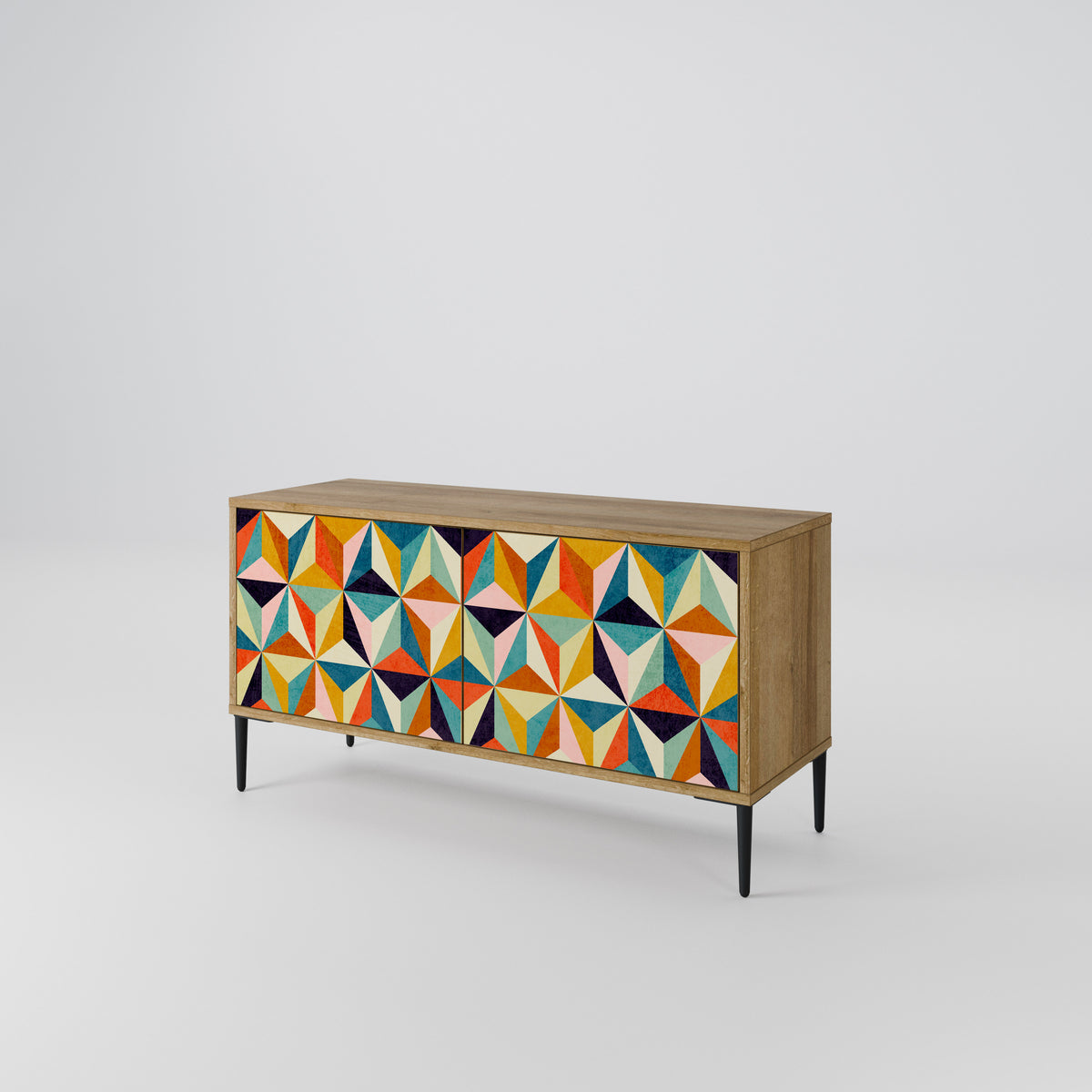 TESSELATE TREASURES Compact 2-Door TV Cabinet