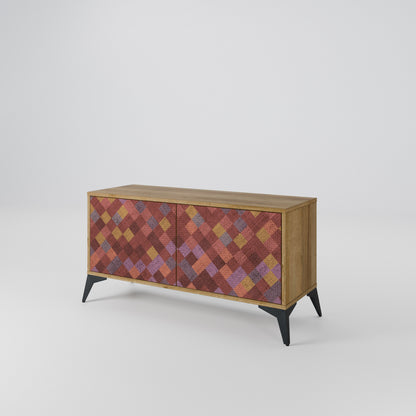 PAINTED SQUARES Συμπαγές έπιπλο τηλεόρασης 2-θυρών