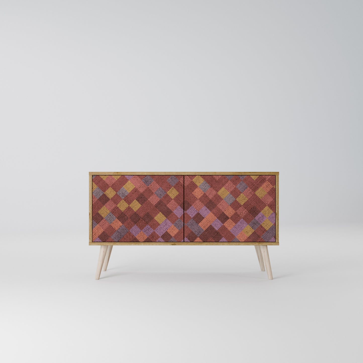 PAINTED SQUARES Συμπαγές έπιπλο τηλεόρασης 2-θυρών
