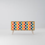 COLORFUL NOSTALGIA Συμπαγές έπιπλο τηλεόρασης 2-θυρών