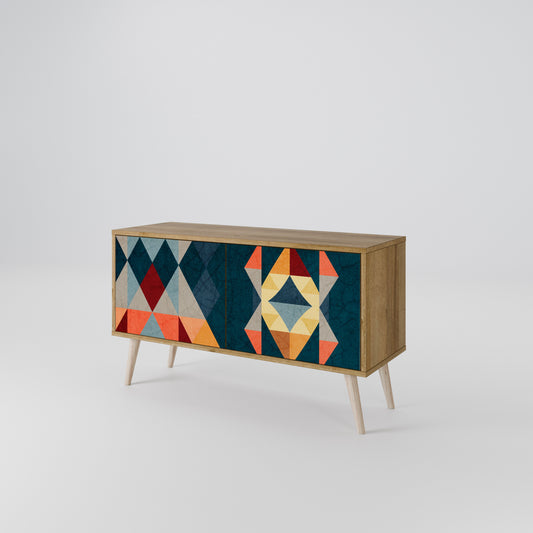 CRACKED ILLUSION Συμπαγές έπιπλο τηλεόρασης 2-θυρών