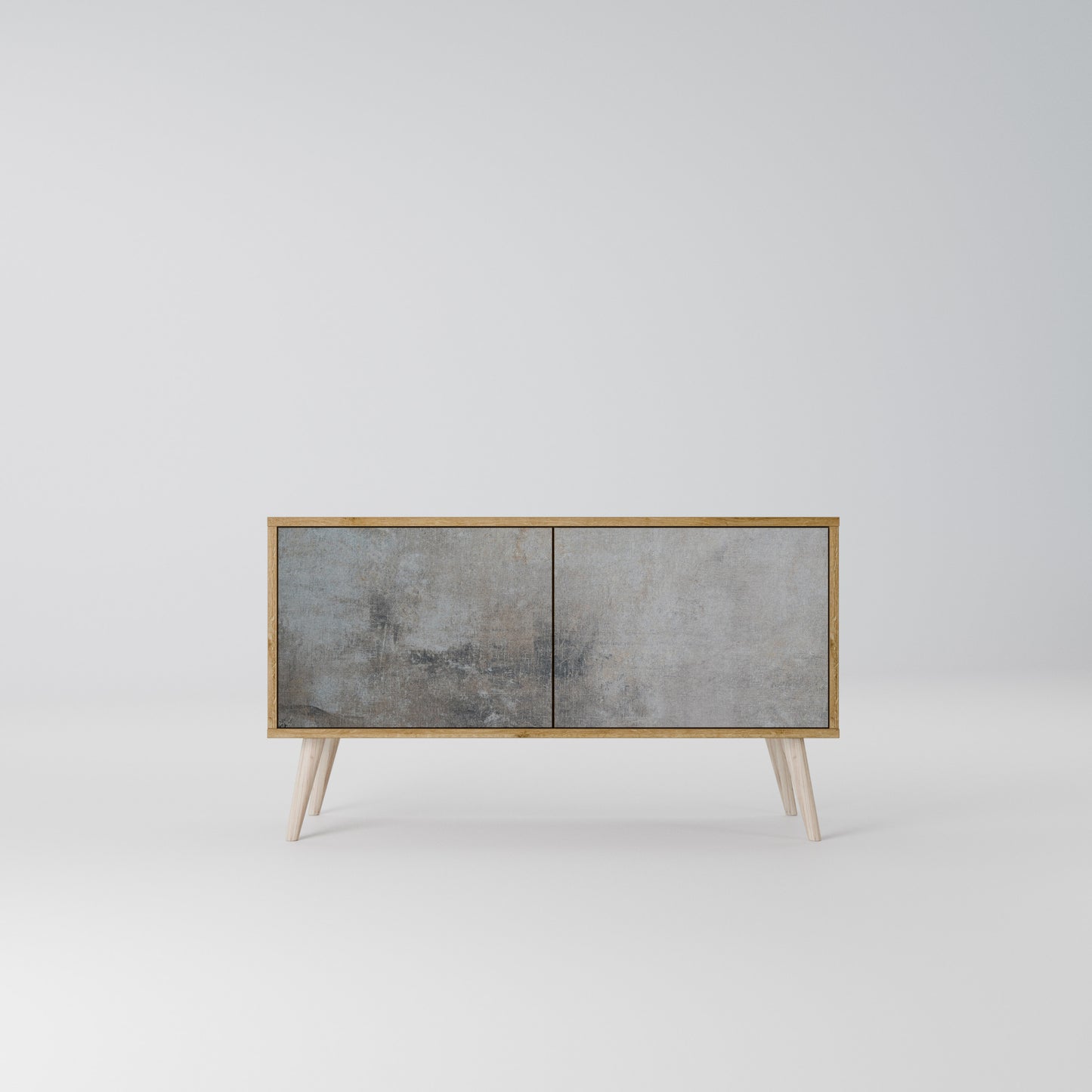 CONCRETE WALL Συμπαγές έπιπλο τηλεόρασης 2-θυρών
