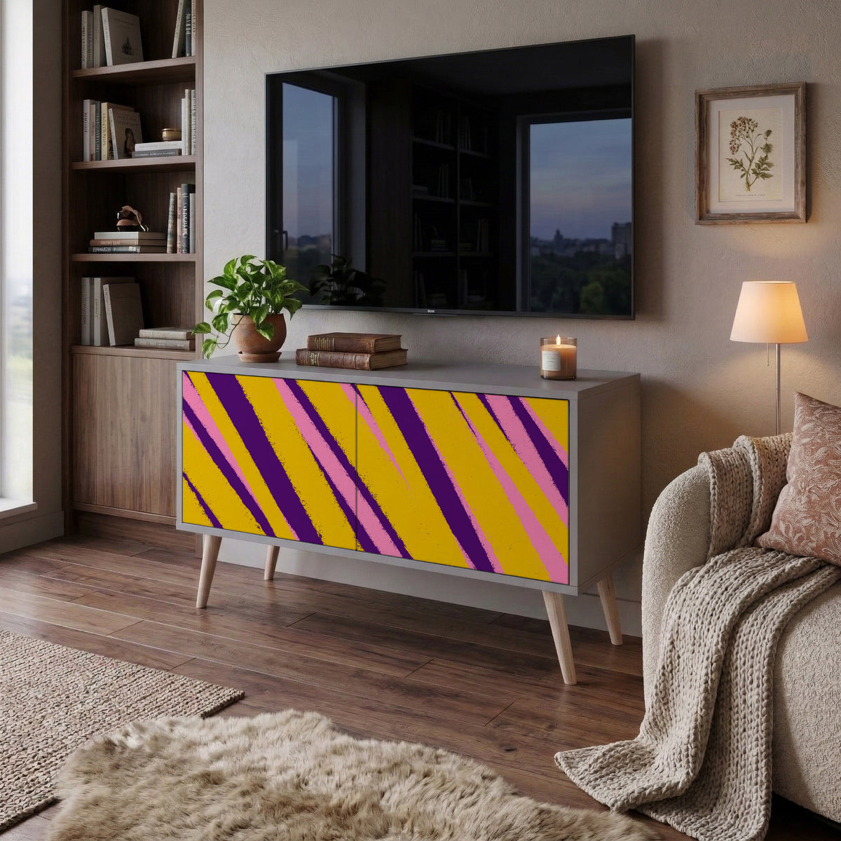DREAMS COME TRUE Συμπαγές έπιπλο τηλεόρασης 2-θυρών