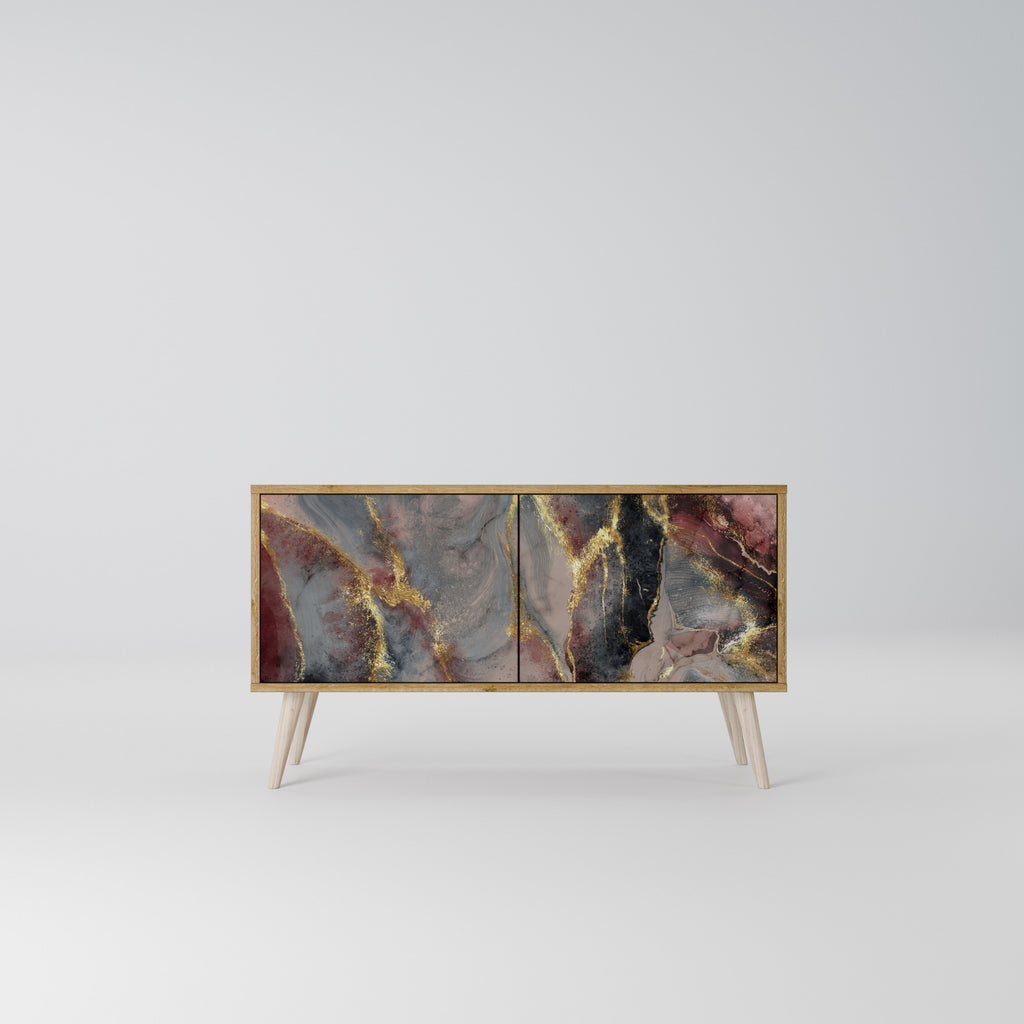 GOLDEN TIDES Συμπαγές έπιπλο τηλεόρασης 2-θυρών