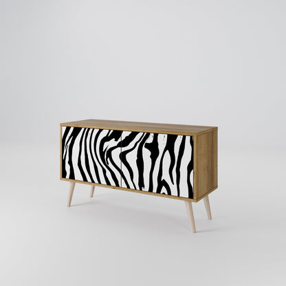SPLENDID ZEBRA Συμπαγές έπιπλο τηλεόρασης 2-θυρών