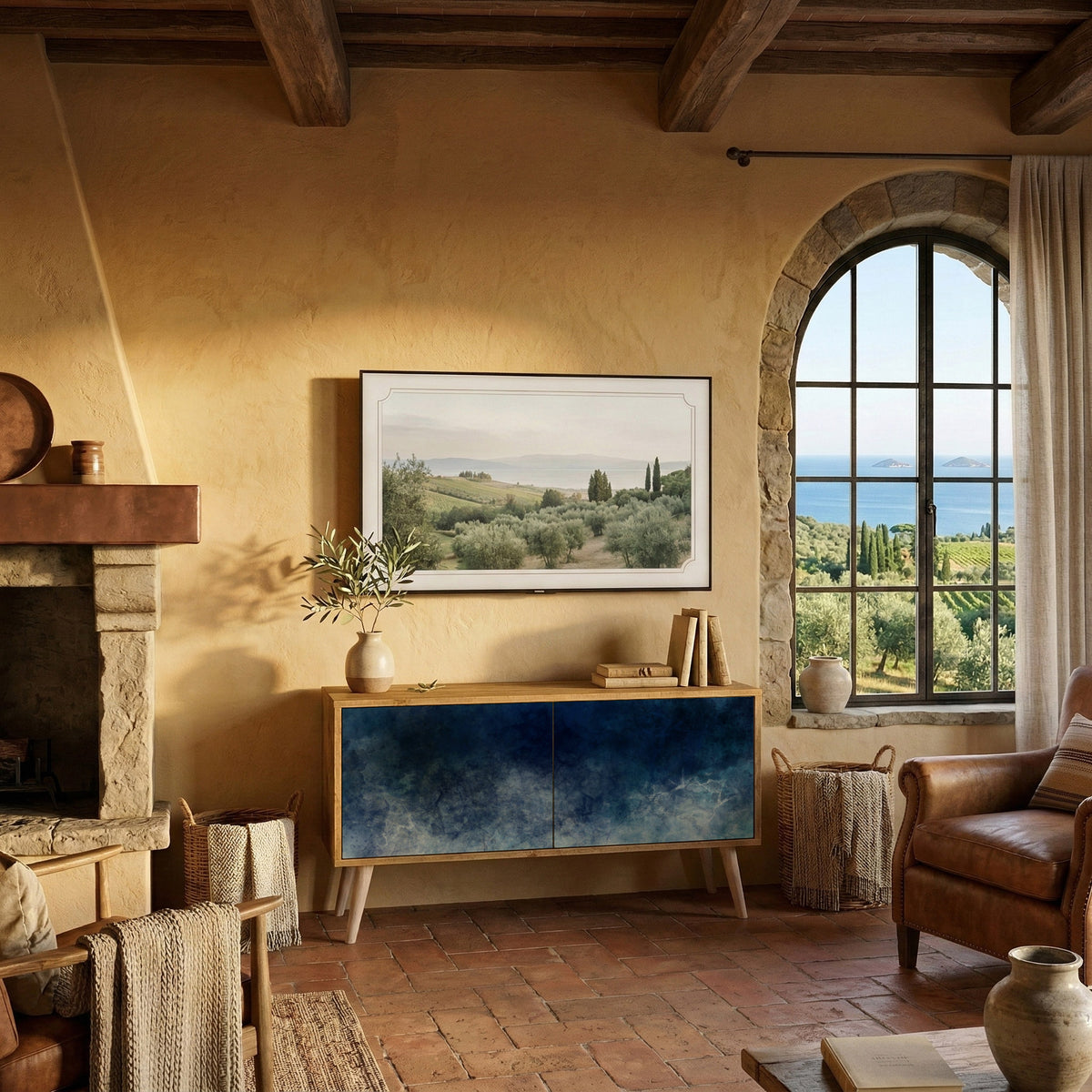 CELESTIAL FALL Συμπαγές έπιπλο τηλεόρασης 2-θυρών