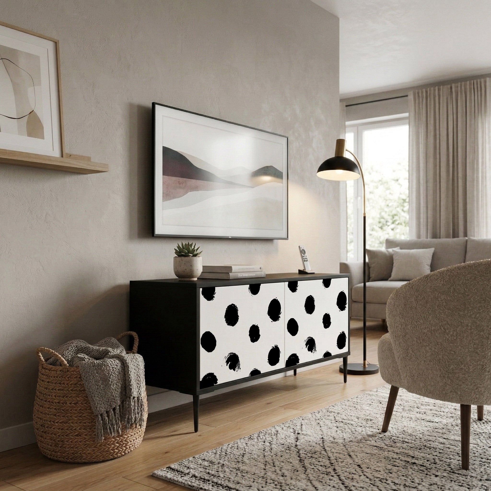 SLIPPING MINUTES Συμπαγές έπιπλο τηλεόρασης 2-θυρών