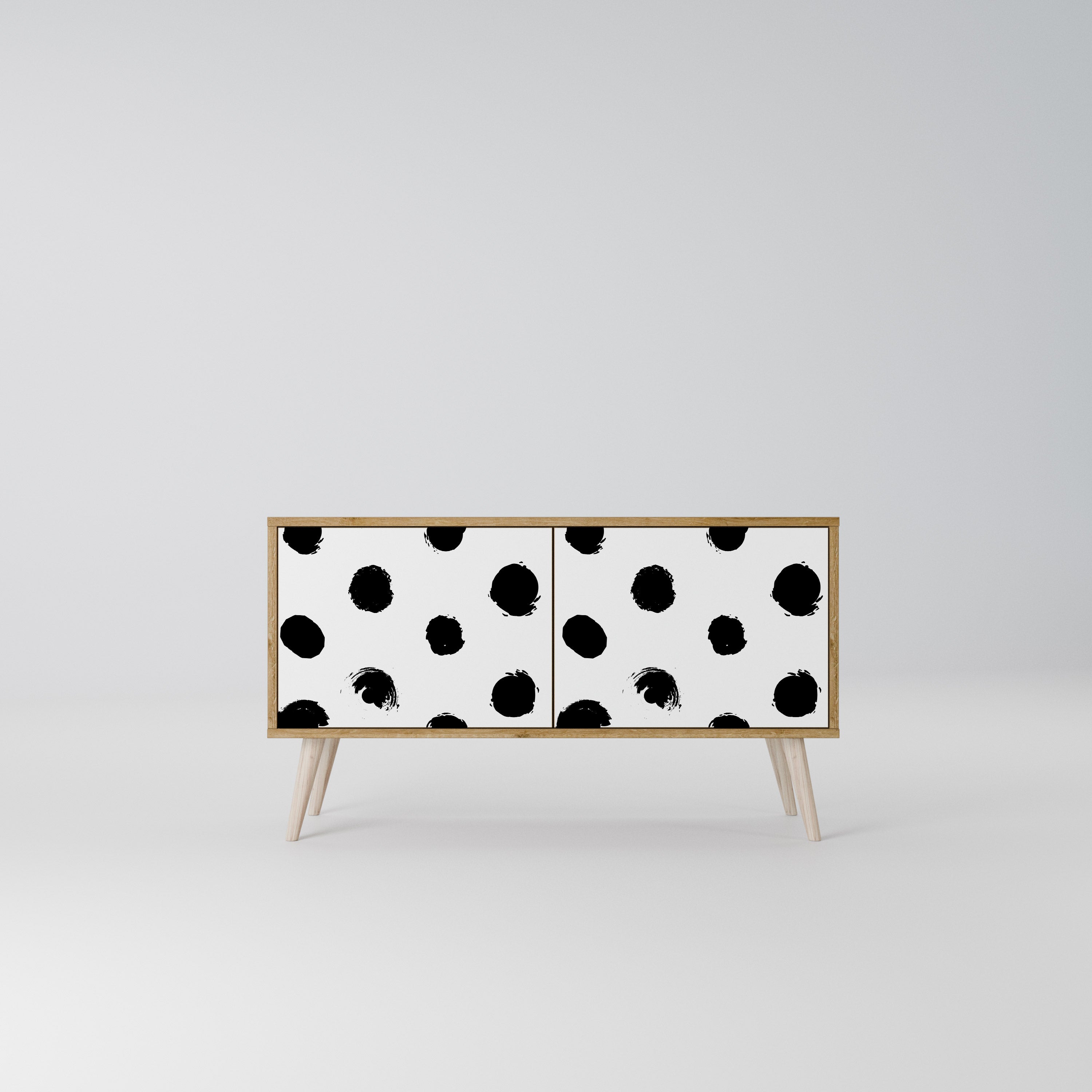 SLIPPING MINUTES Compact 2-Door TV Cabinet