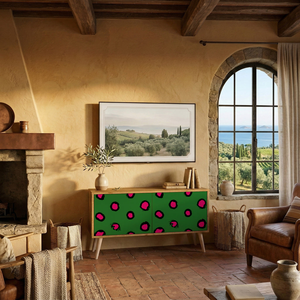 FUNKY SPOTS Συμπαγές έπιπλο τηλεόρασης 2-θυρών