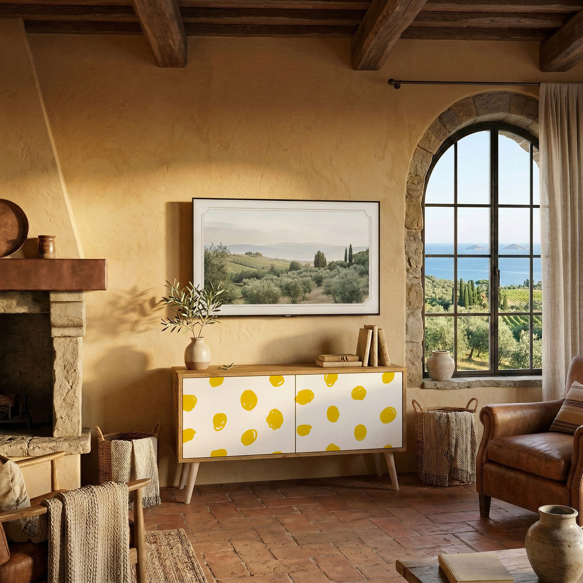 RADIANT REVERIE Συμπαγές έπιπλο τηλεόρασης 2-θυρών