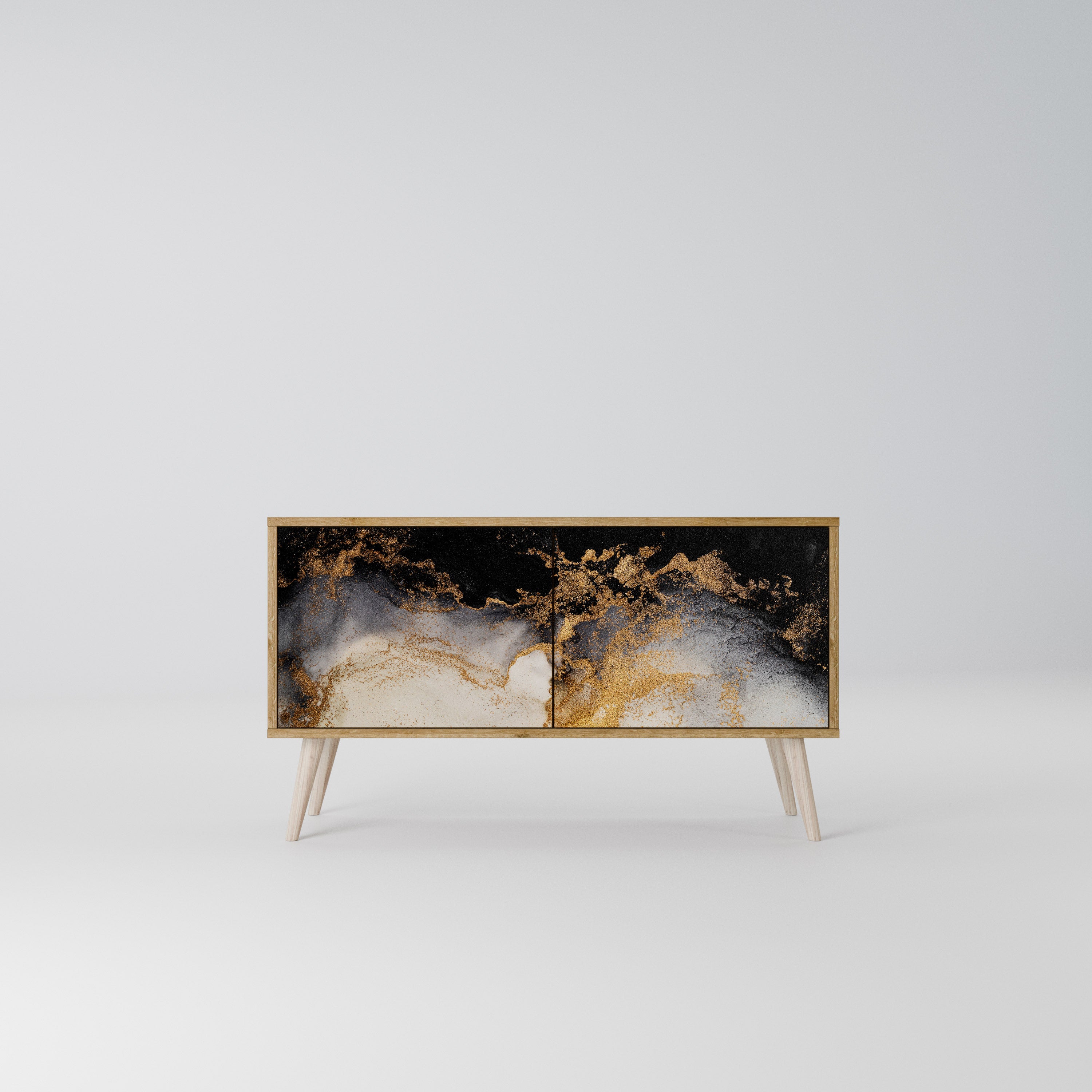 MARBLE OF TOMMORROW Compact 2-Door TV Cabinet