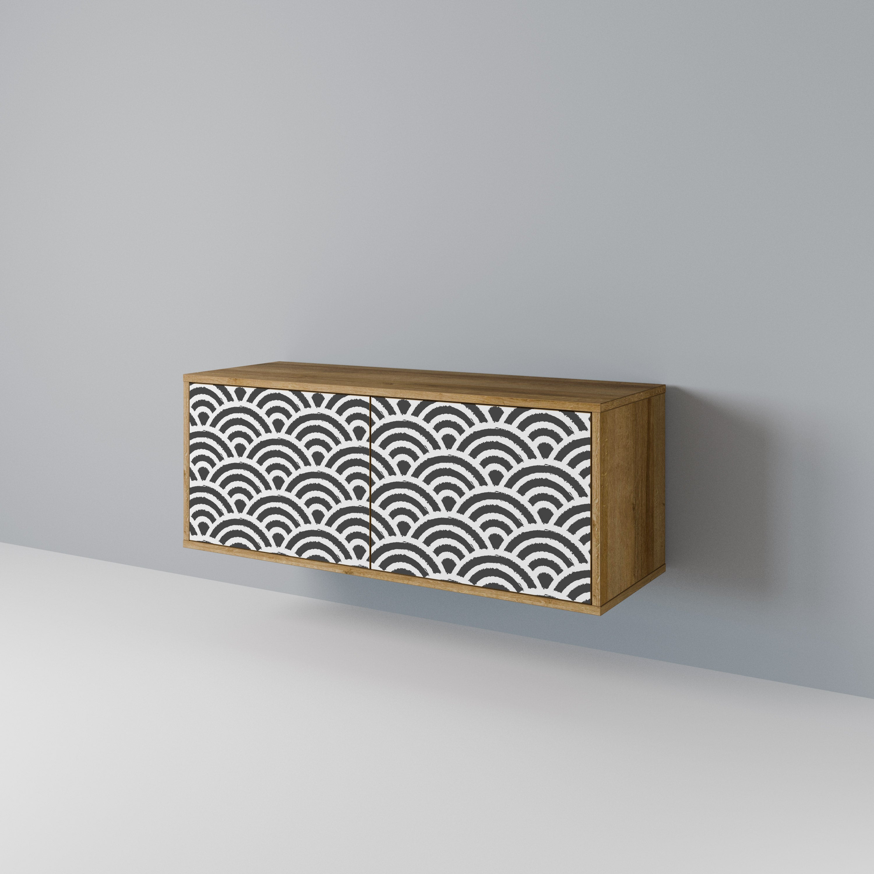 GLOOMY HOST Compact 2-Door TV Cabinet