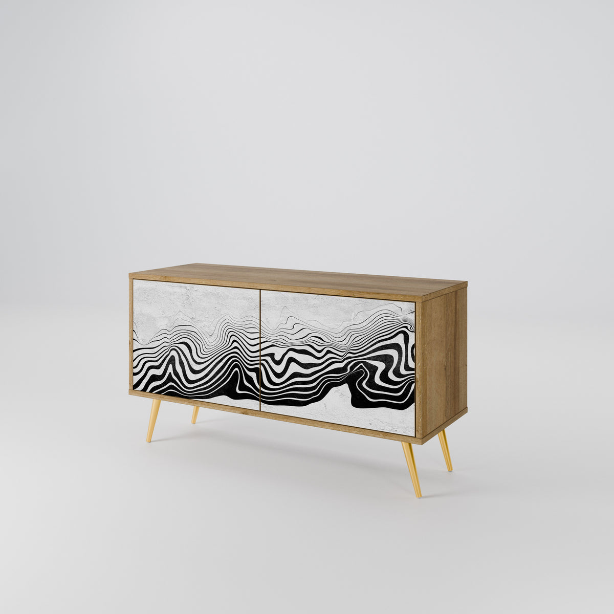 MONOCHROME MIRAGE Συμπαγές έπιπλο τηλεόρασης 2-θυρών