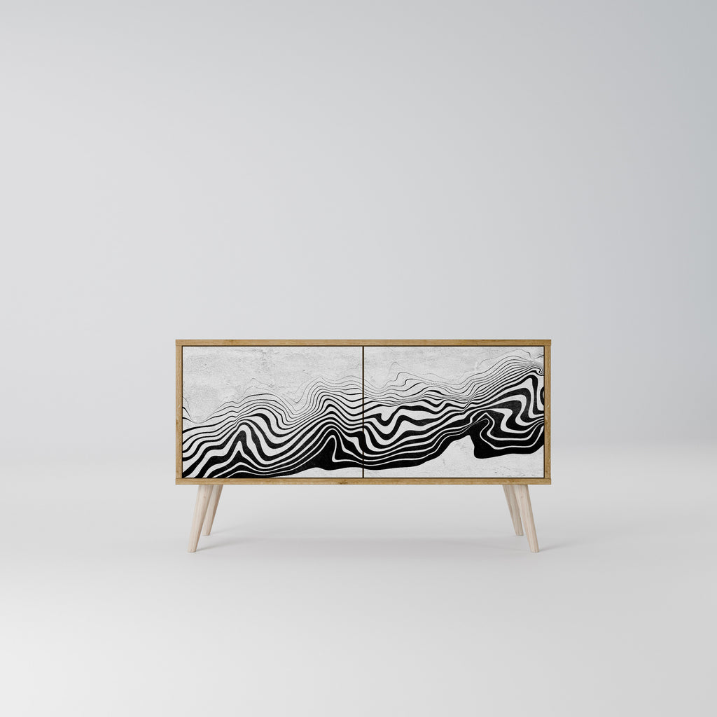 MONOCHROME MIRAGE Συμπαγές έπιπλο τηλεόρασης 2-θυρών