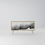 MONOCHROME MIRAGE Συμπαγές έπιπλο τηλεόρασης 2-θυρών